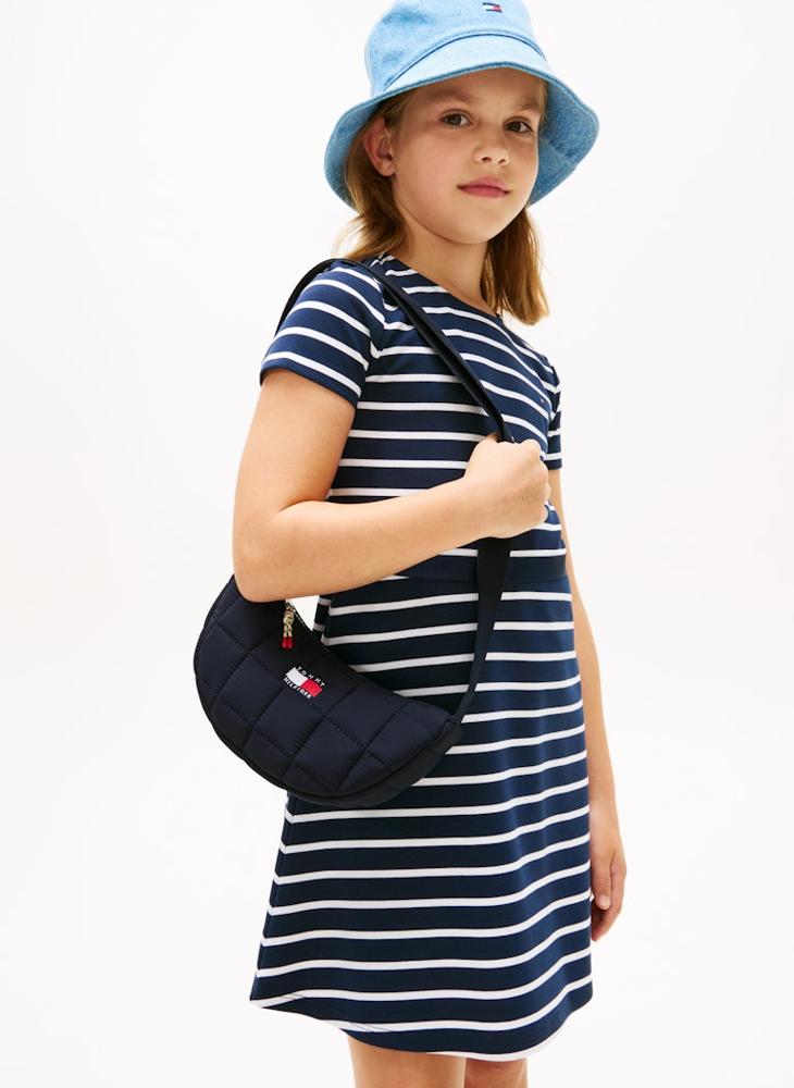 TOMMY HILFIGER Kids' Quilted Crescent Crossbody Bag - Image 5