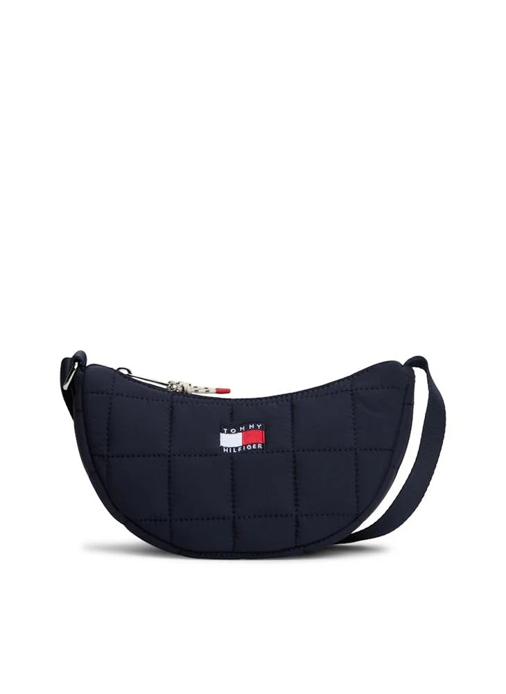 TOMMY HILFIGER Kids Wavy Flag Quilted Moon Bag