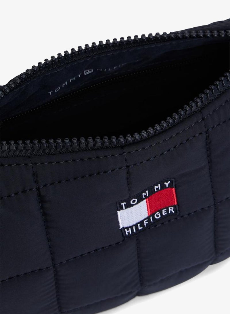 TOMMY HILFIGER Kids' Quilted Crescent Crossbody Bag - Image 4