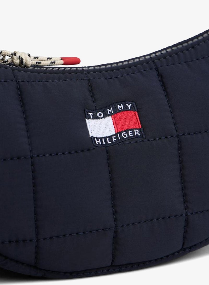 TOMMY HILFIGER Kids' Quilted Crescent Crossbody Bag - Image 3