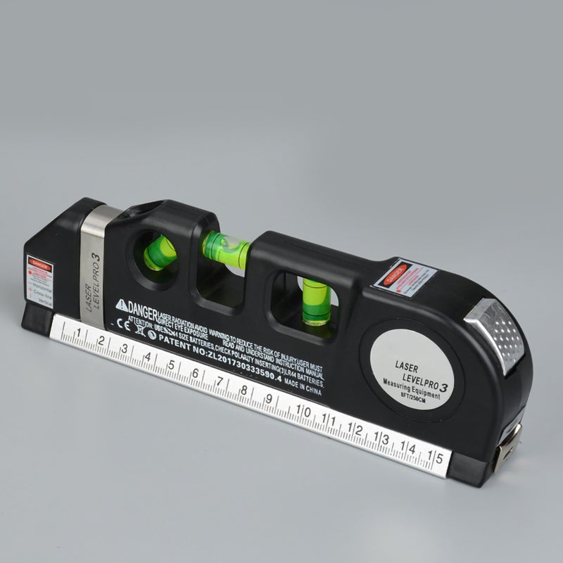 أداة قياس بالمزايير الليزرية ومستوى فقاعة المستوى والمزايير بالأشعة تحت الحمراء لممارسة النجارة مستوى الليزر المستوى - Image 3