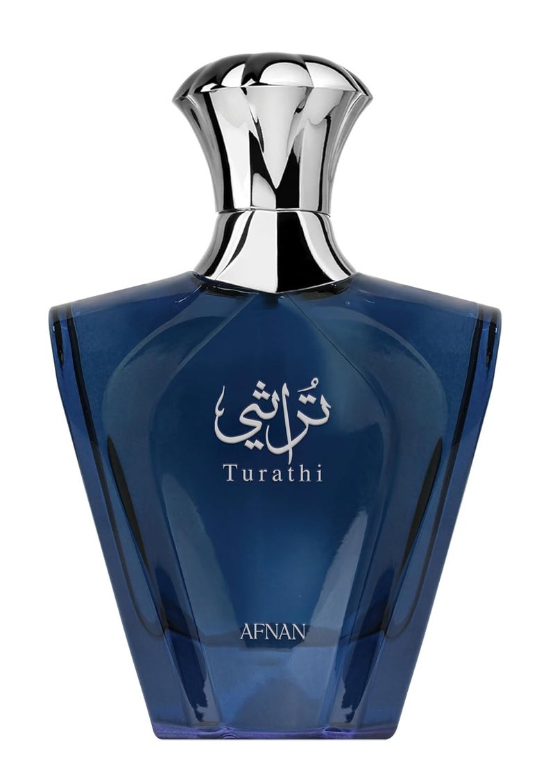 Afnan Turathi Blue Eau de Parfum Spray for Men, 90ml - Image 2