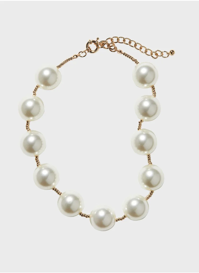 اتش اند ام Beaded Short Necklace