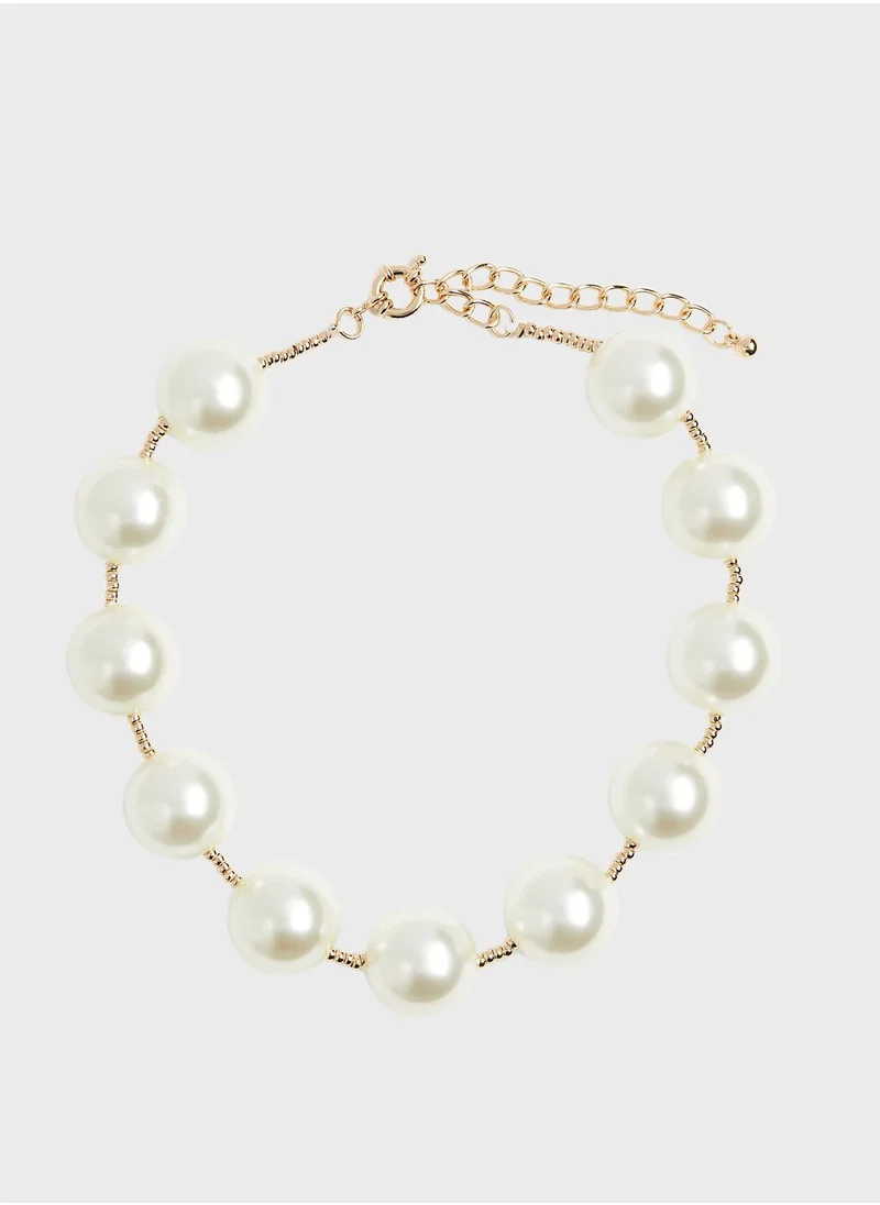 اتش اند ام Beaded Short Necklace
