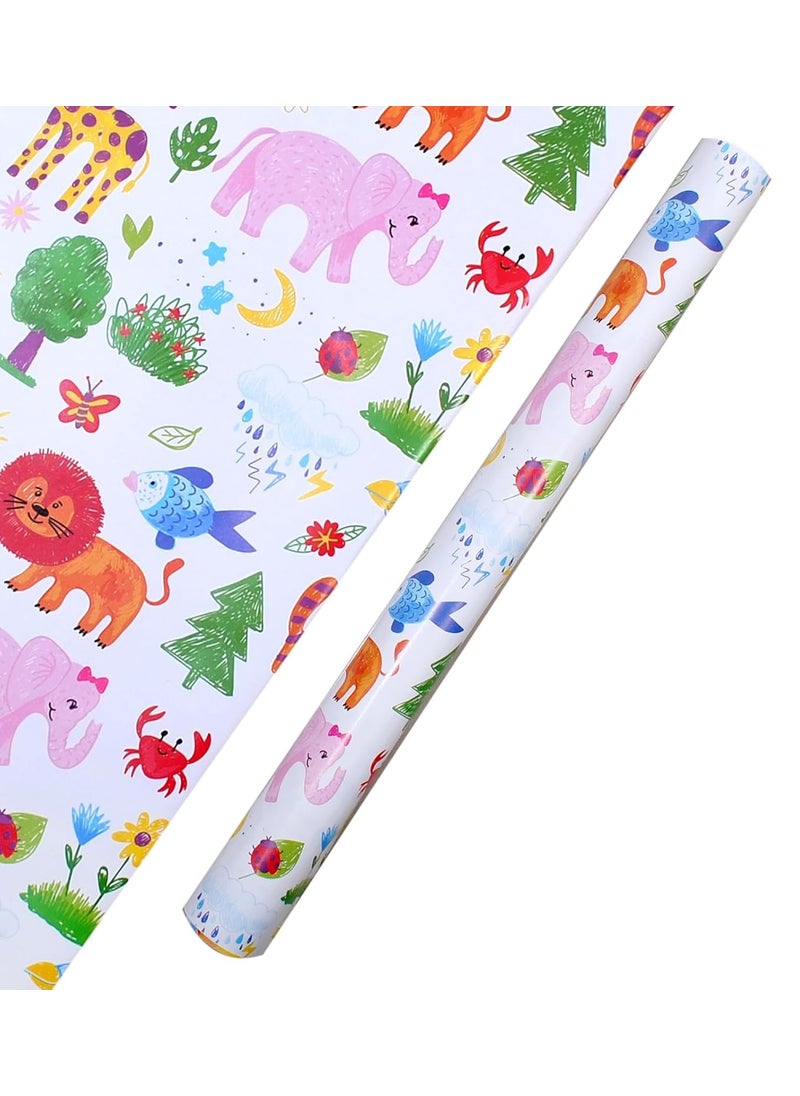 Skywalk Skywalk Gift Wrapping Paper Sheets Set of 25 (Size-19.5 x 29.5), Perfect for Wrapping Gifts for Your Loved Ones SWGP-104 