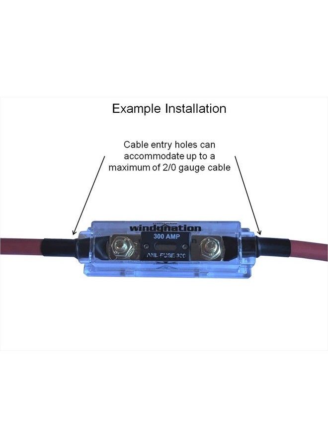 WindyNation ANL Fuse Holder + ANL Fuse (2pcs 150A Fuse) - Image 4