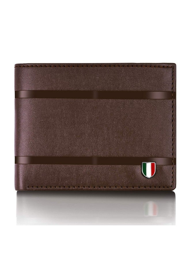 GIOVANNY GVN-2LINBRW01 Brown Genuine Leather Wallet for Men - Image 1