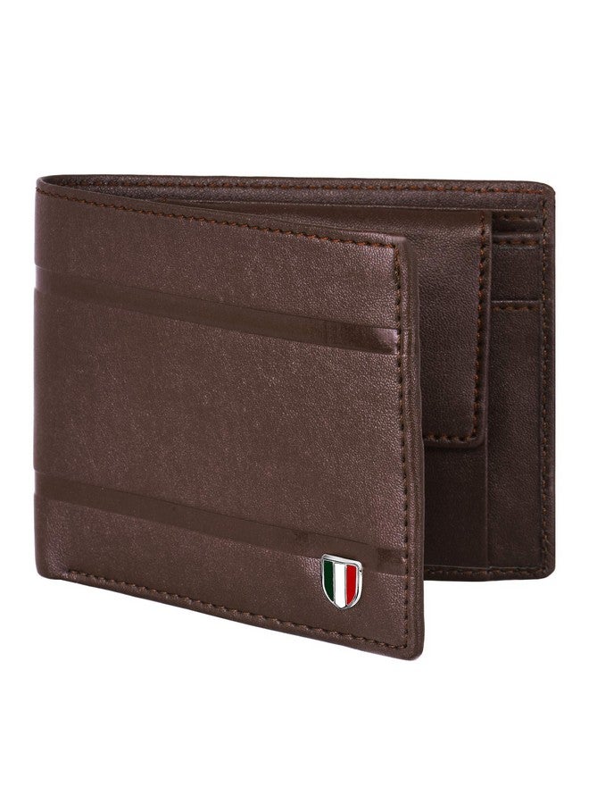 GIOVANNY GVN-2LINBRW01 Brown Genuine Leather Wallet for Men - Image 2