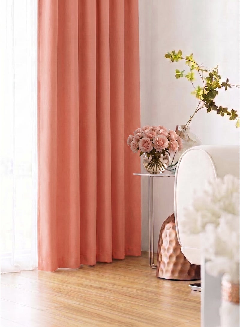 Amali Regal Dimout curtains with 16 Grommets in 2 panels Size (W132 x L 274cm) for living room Decor or bedroom window noise reduction and light blocking - Image 2