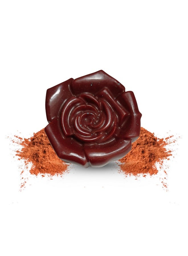 Kaantam Handmade Natural Moroccan Red Clay Soap for Acne & Oily Skin, Detoxifying & Rejuvenating, Improve Skin Clarity, For Men & Women - Image 1