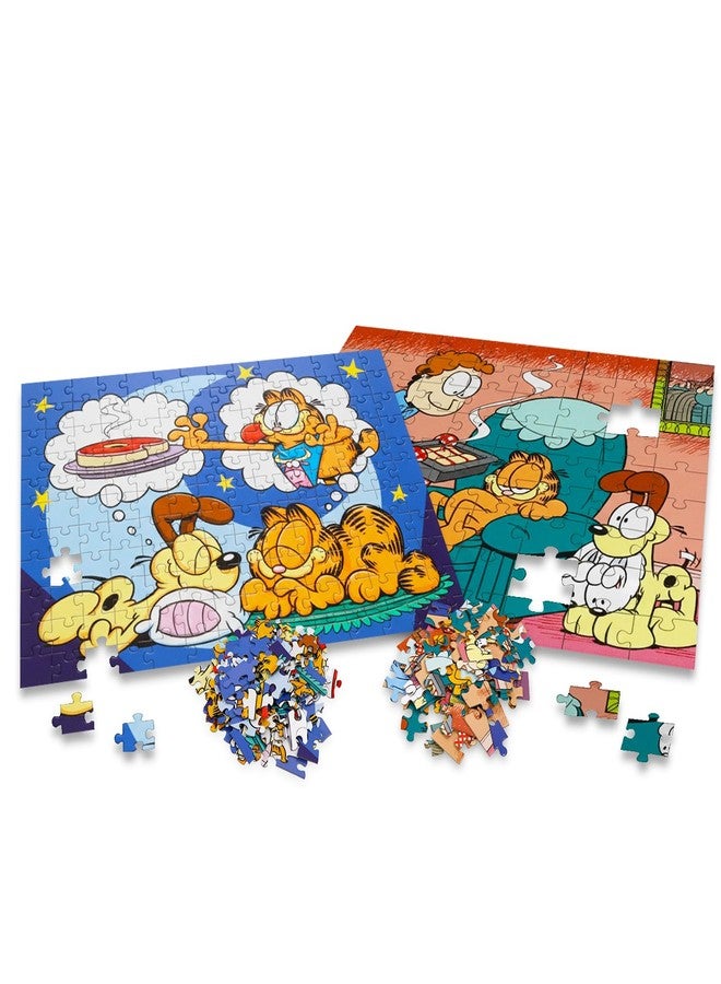 Garfield Puzzle Set for Kids - Bundle with 2 Jigsaw Puzzles, 48 Pc & 100 Pc, Plus Stickers, More | Garfield Puzzles for Kids, Boys, Girls - Image 2