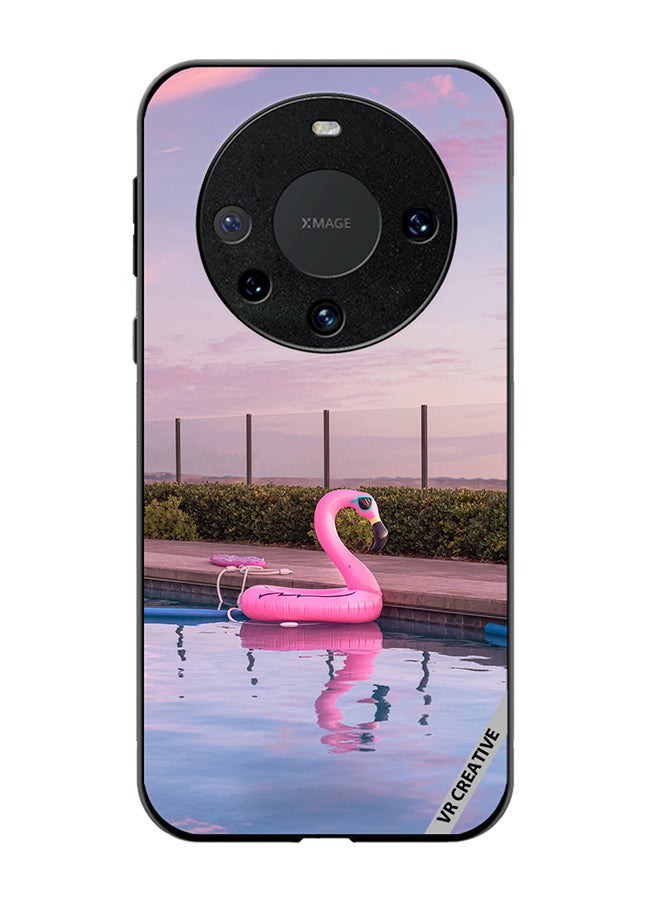 VR CREATIVE Protective Case Cover For Huawei Mate 60 Pro Flamingo Tube Design Multicolour - Image 1