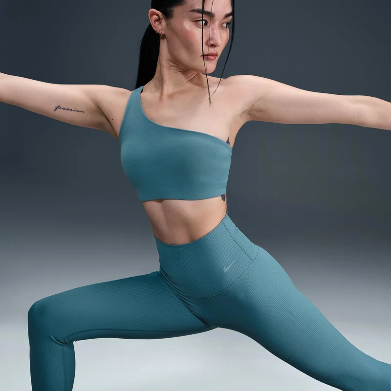 Nike blue grey Women's Zenvy 7/8 Yoga Leggings for Women | Best Price UAE