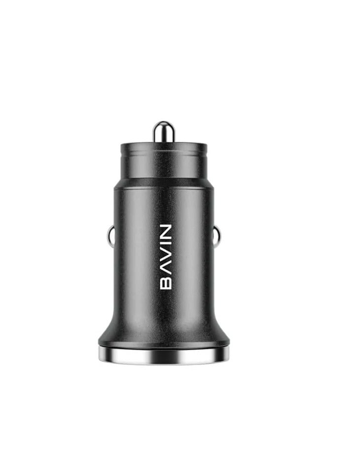 Bavin PC890 Car Charger With 18W USB Port And 20W Type-C Port Supports Fast Charging - Image 2
