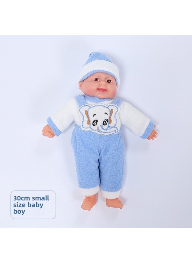 Ragdoll Early Education Kindergarten Children Simulation Baby Body Play House Confinement Training Girl Educational Teaching Toys-Color:Small Size 30cm Baby Boy - Image 1