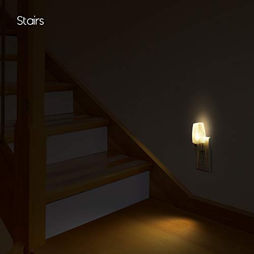 Emotionlite Plug in Night Light, Warm White LED Nightlight, Dusk to Dawn Sensor, Kids, Nursery, Bedroom, Bathroom,Hallway, Stairs, Kitchen, 4 Pack - Image 5