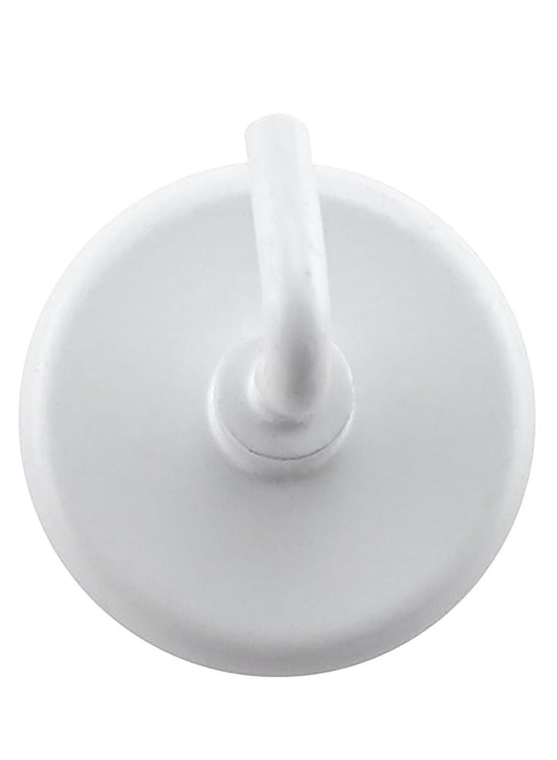 Magnet Source 2-Piece Magnetic Hooks White 1.25 Inch - Image 3