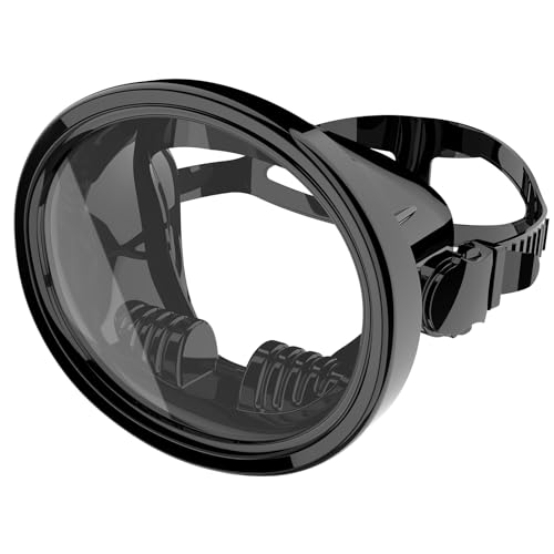 Jwintee Diving Mask Scuba Mask Spearfishing Mask Freediving Water Mask Tempered Glass Oval HD Anti-Fog Scuba Goggles for Adults - Image 1
