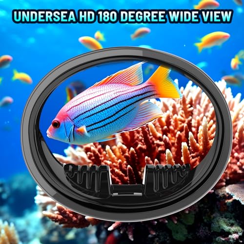 Jwintee Diving Mask Scuba Mask Spearfishing Mask Freediving Water Mask Tempered Glass Oval HD Anti-Fog Scuba Goggles for Adults - Image 2