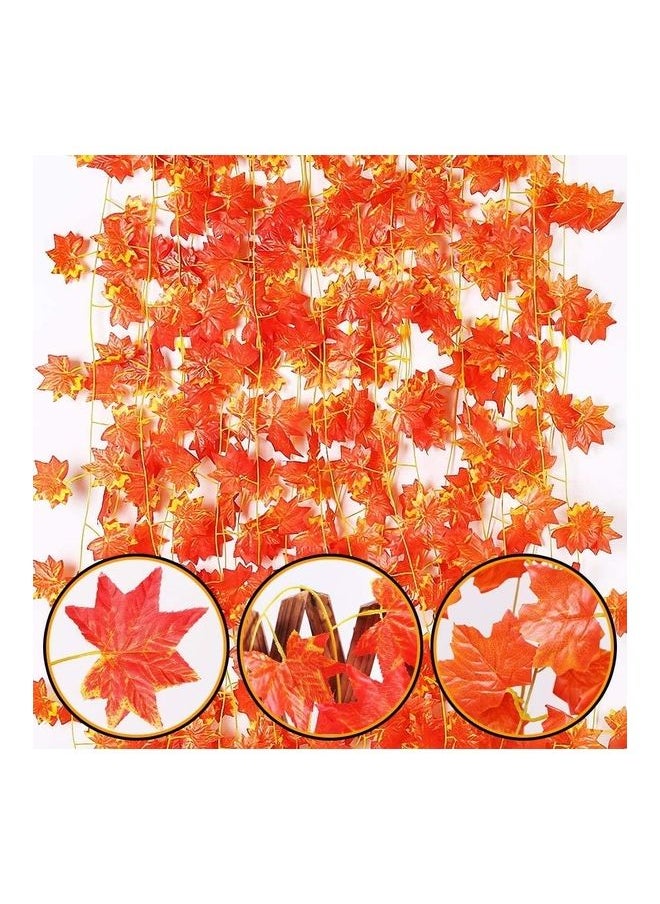 Generic - 12-Piece Artificial Hanging Ivy Leaves multicolour 230cm - Image 1