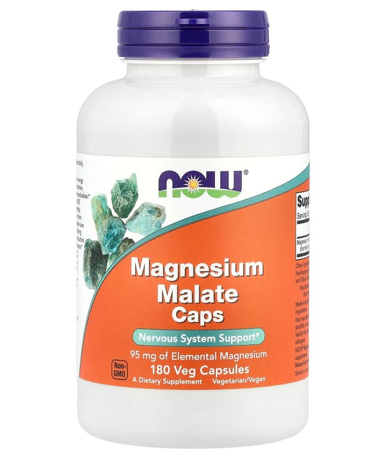Magnesium Malate Caps 95 mg 180 Veg Capsules
