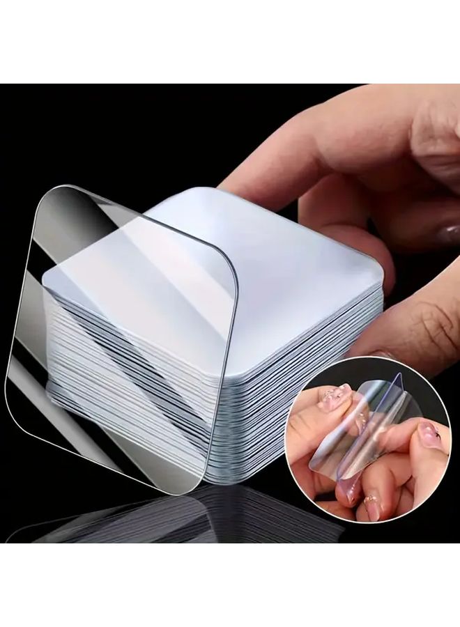 55PCS Transparent Double Sided Tape Super Strong Adhesive For Wall Mounting Hanging Decor - Image 4