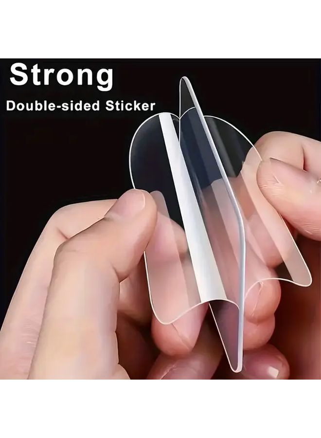55PCS Transparent Double Sided Tape Super Strong Adhesive For Wall Mounting Hanging Decor - Image 1