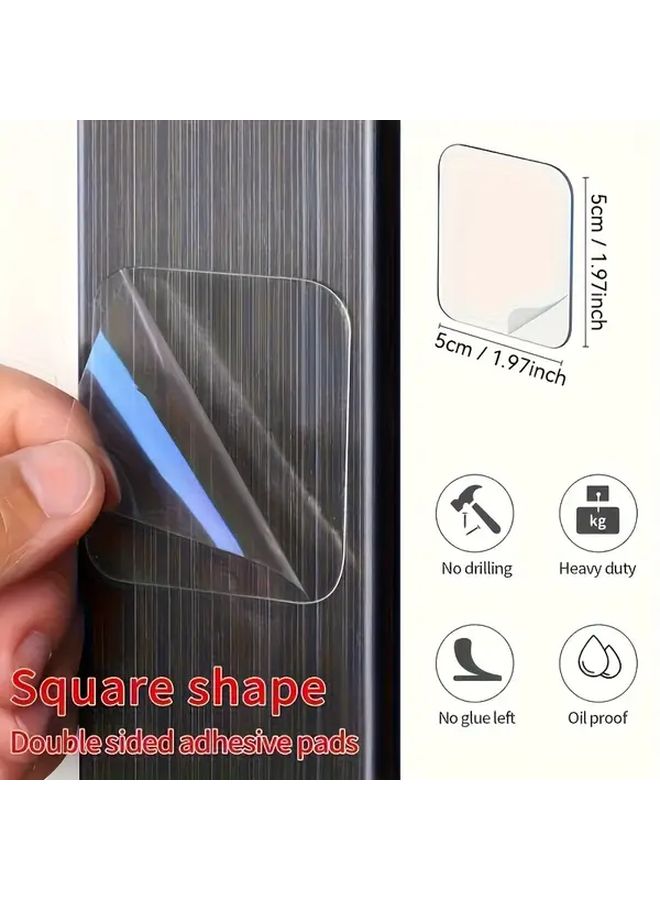 55PCS Transparent Double Sided Tape Super Strong Adhesive For Wall Mounting Hanging Decor - Image 3