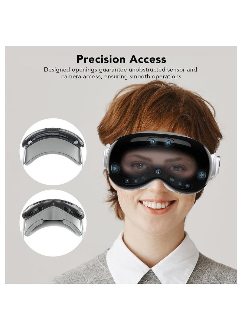 حافظة حماية Vision Pro مع واقي الشاشة - حافظة من مادة TPU متوافقة مع سماعة Vision Pro VR - Image 5