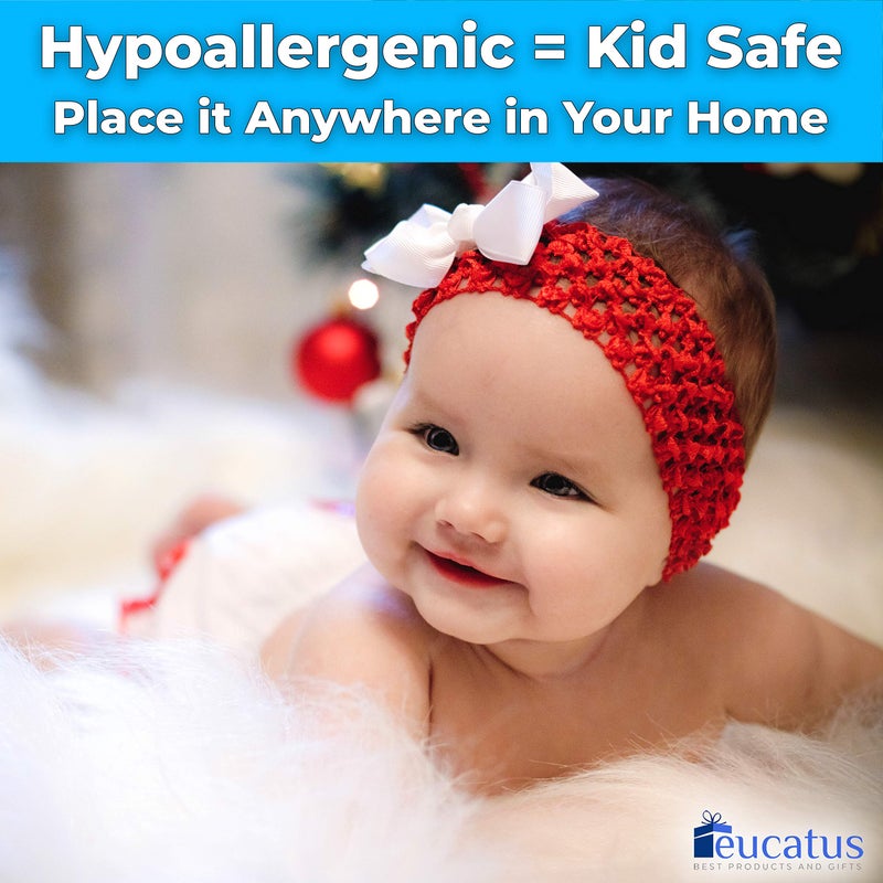 يوكاتوس بطانية ثلج وهمية واقعية للغاية لتزيين الثلج الداخلي 30 قدم مربع مثل الثلج الرقيق لقرية عباءة الشتاء 3 عبوات هش - Image 3