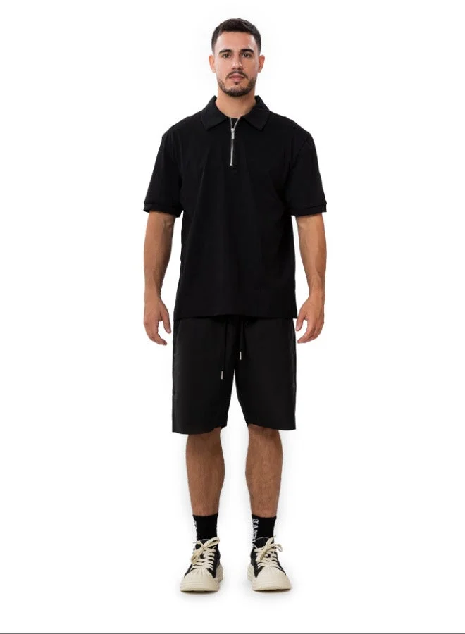 Tanjim Squad TANJIM SQUAD - ZIP POLO BLACK