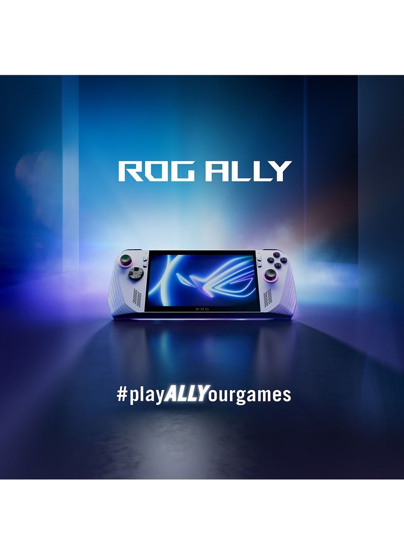 ASUS - Rog Ally Rc71L White Gaming Handheld Amd Ryzen Z1 Extreme 16Gb 512Gb Ssd Radeon Navi3 12Gb Vram Win11 Home 7 Inch 120Hz 7Ms Gorilla Glass Dxc Touch Screen Fingerprint Free 3 Months Xbox Game Pass - Image 1