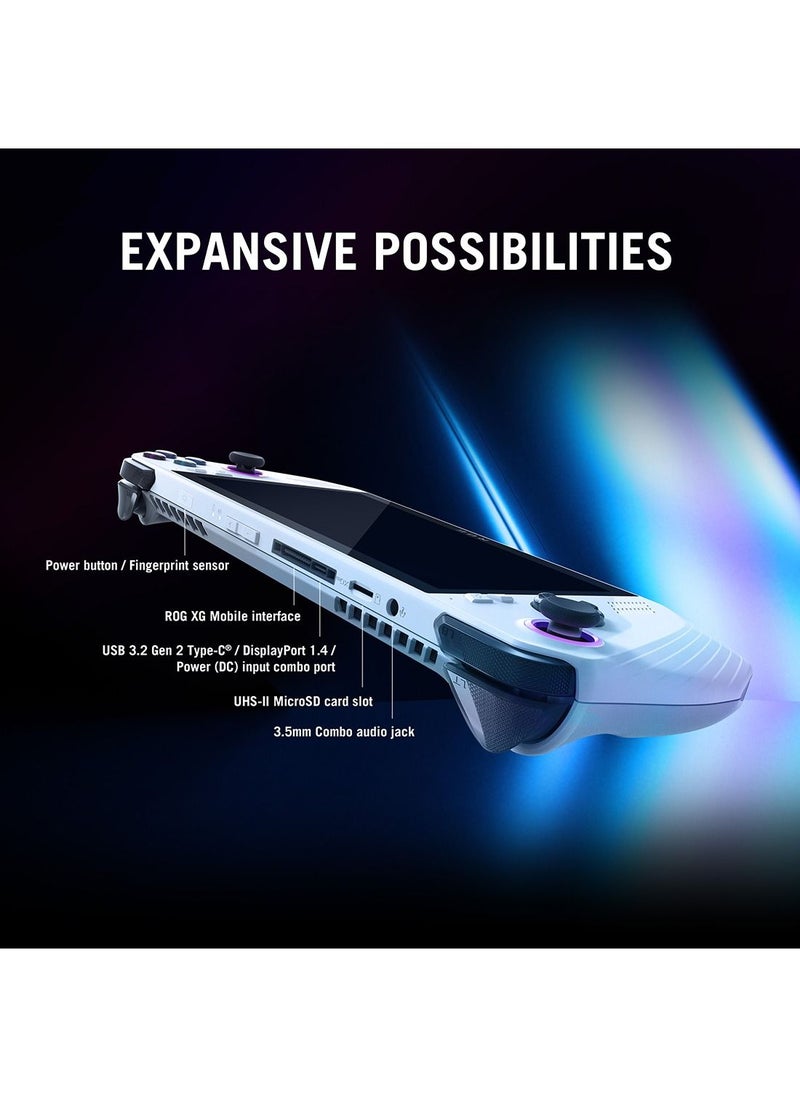 ASUS - Rog Ally Rc71L White Gaming Handheld Amd Ryzen Z1 Extreme 16Gb 512Gb Ssd Radeon Navi3 12Gb Vram Win11 Home 7 Inch 120Hz 7Ms Gorilla Glass Dxc Touch Screen Fingerprint Free 3 Months Xbox Game Pass - Image 1