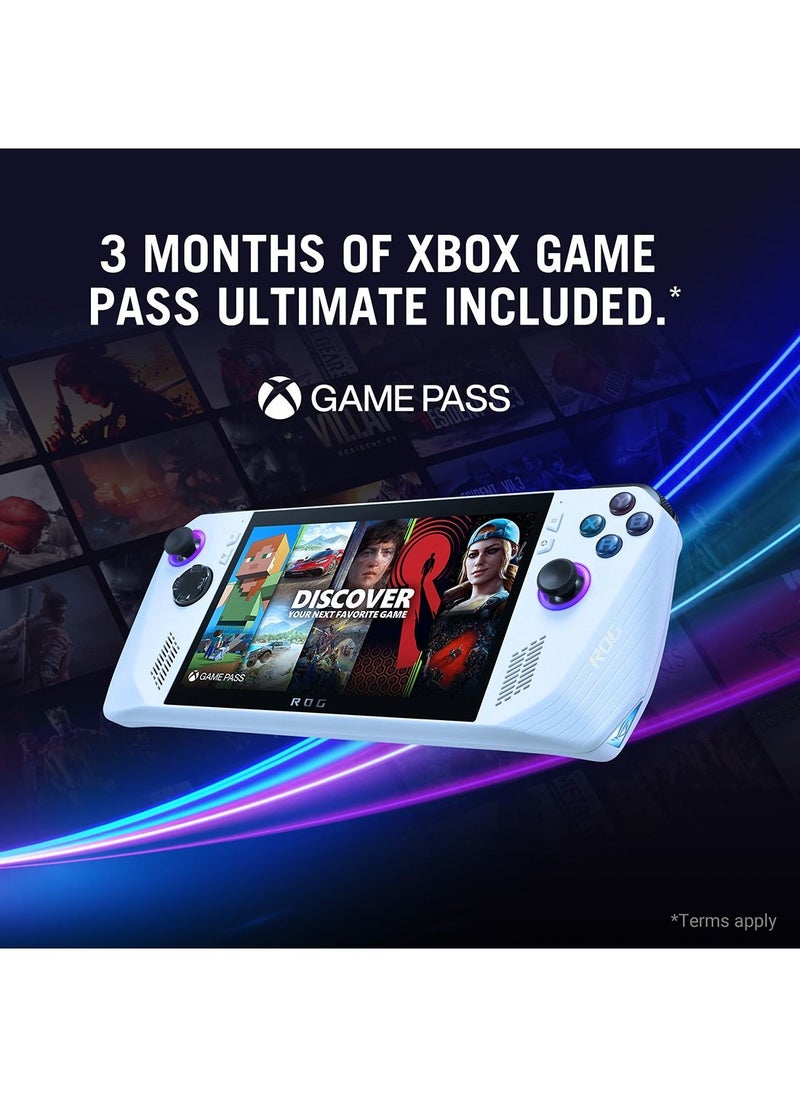 ASUS - Rog Ally Rc71L White Gaming Handheld Amd Ryzen Z1 Extreme 16Gb 512Gb Ssd Radeon Navi3 12Gb Vram Win11 Home 7 Inch 120Hz 7Ms Gorilla Glass Dxc Touch Screen Fingerprint Free 3 Months Xbox Game Pass - Image 1