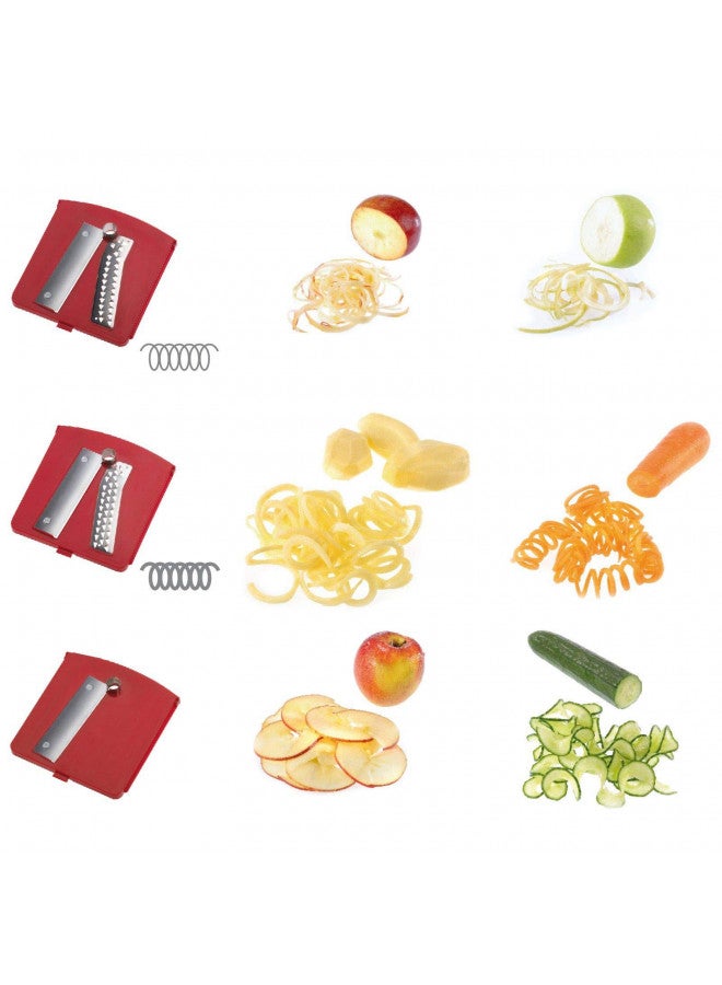 Westmark Stainless Steel Tri-Blade Vegetable Spiral Slicer Spiralizer - Image 2