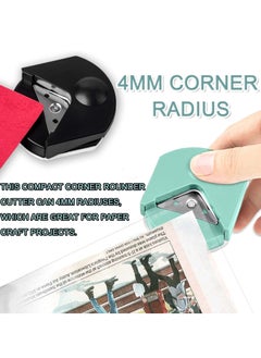 KASTWAVE Paper Corner Rounder - R4 4mm Corner Cutter Punch Tool, Laminated Cards, Cardstock, Scrapbooking,Photo Card Making, Paper Cutting DIY Crafts Puncher for Office, School( 4Pcs )  - Image 3