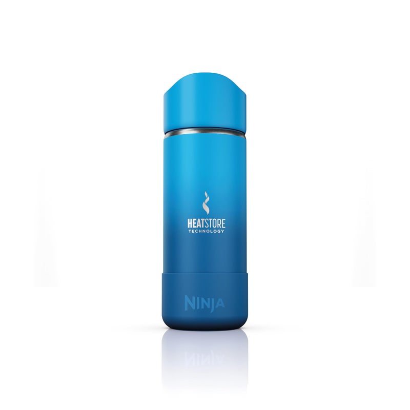 Ninja Travel Mug Sip Perfect 16oz Brings Hot Drinks to Sippable Temperature in Minutes Stainless Steel Leak Proof Dishwasher Safe Metal Insulated Tumbler Tropical Blue DW1603SB - Image 2