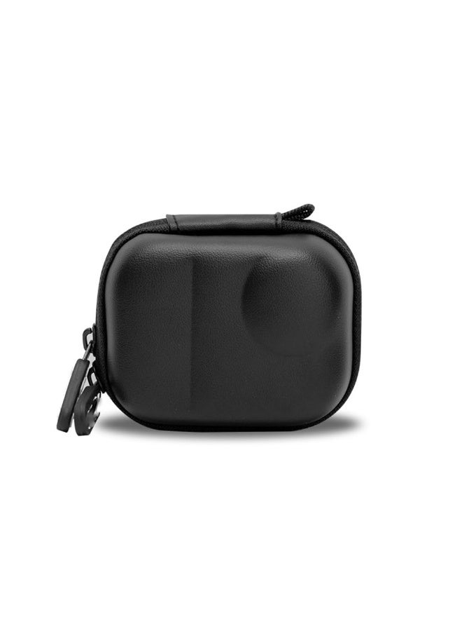 حقيبة منظمة صغيرة محمولة لـ Insta360 Go Ultra Waterproof Storage Bag غطاء واقي حالة تخزين PU الصلبة (أسود) - Image 2