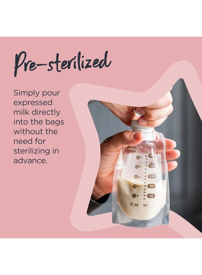 Breast Milk Pouches (70 Count) Compatible with All Leading Breast Pumps and Bottle Nipples, BPA-Free