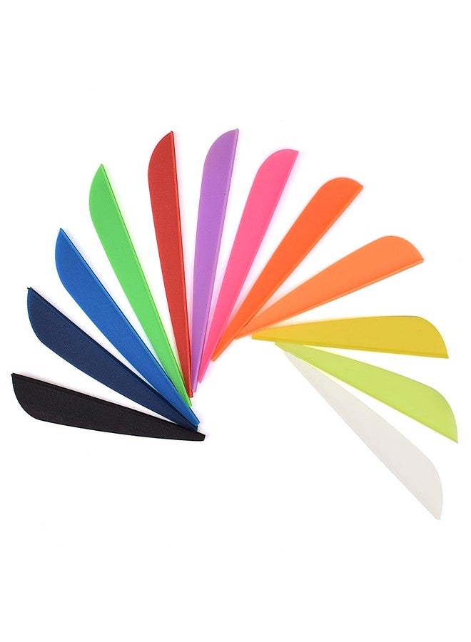 GPP 100PK 3 inch Plastic Arrow Vane TPU Fletchings for DIY Arrow Archery Bow,Black - Image 3