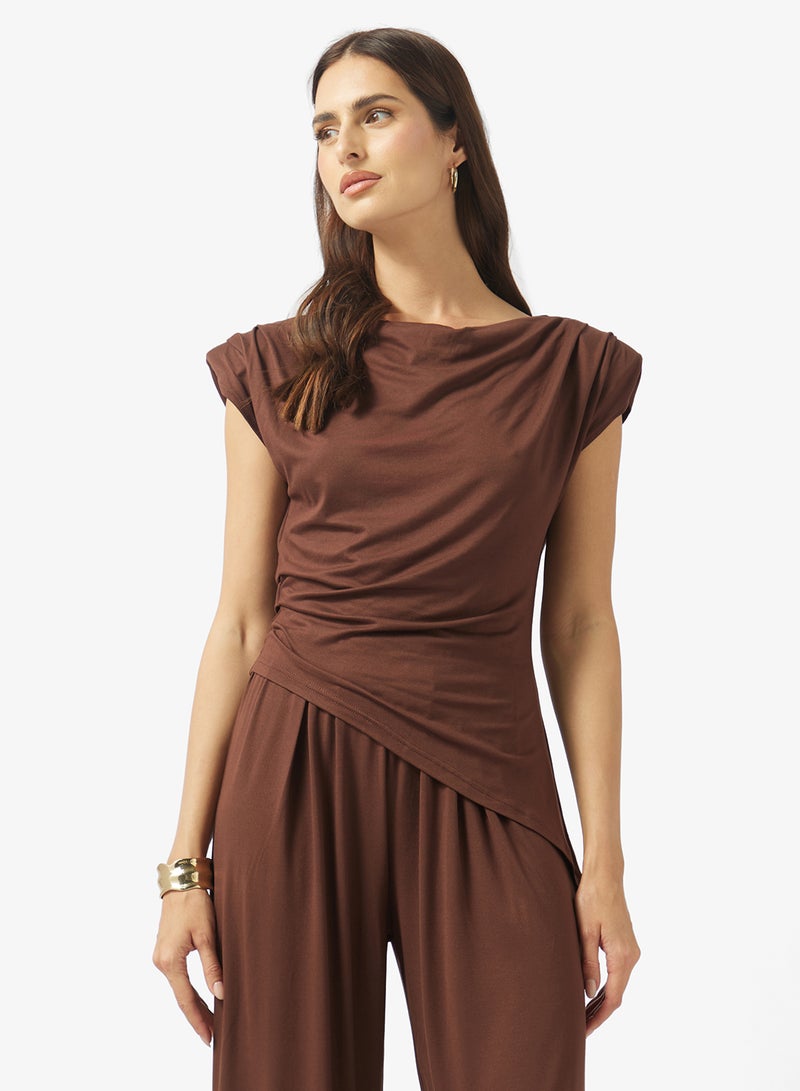 ELLA Asymmeric Neck Top & Pant Set - Image 3