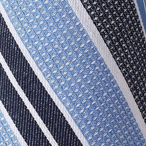 Goroly Home Kitchen Towels 18x28 Inch, Set of 6, Honey Comb Design, Super Absorbent, Quick Dry, Soft, 100% Cotton Dish Towels for Wiping Hands, Drying Dishes, Cleaning Dishcloths Set - Sky Blue Navy - Image 2