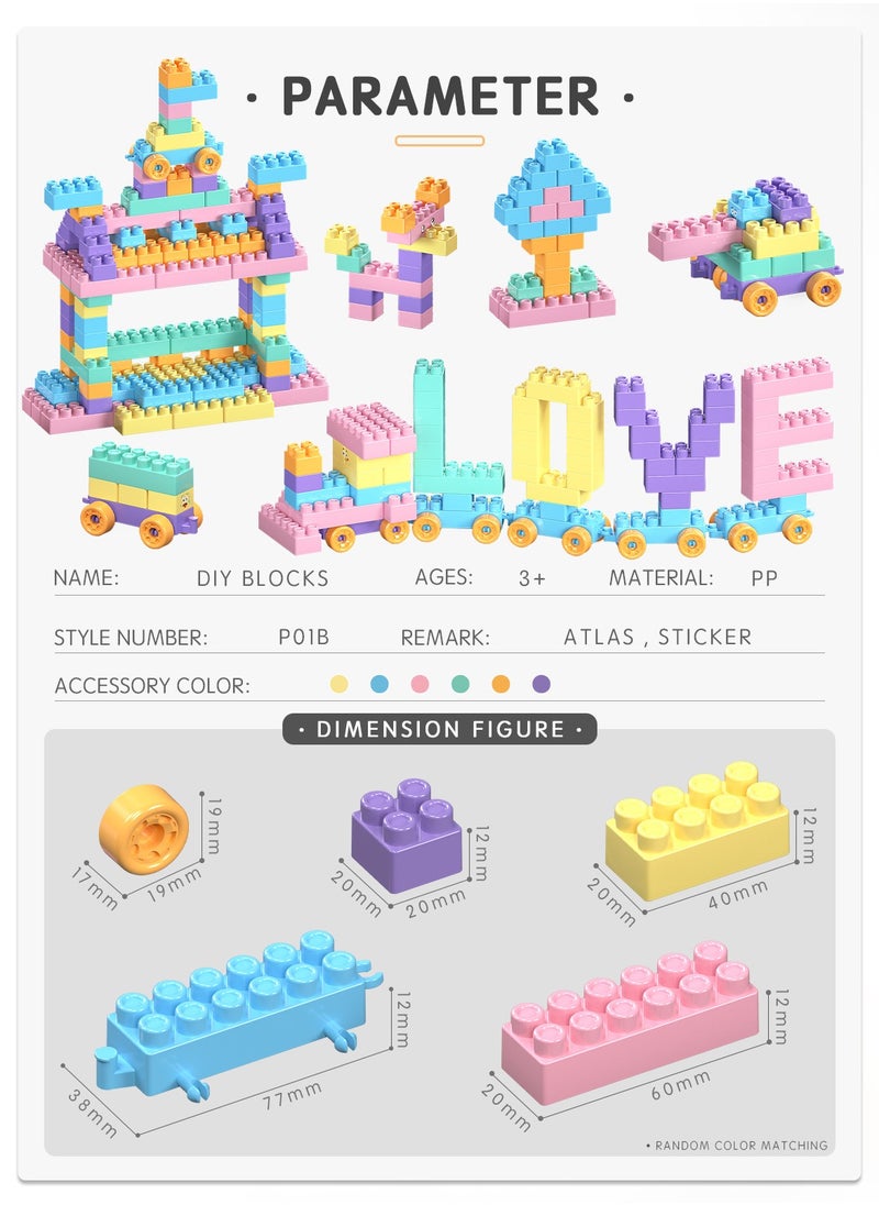 Generic Macaron DIY Building Blocks Rocket Storage Gift Box - Educational Assembly Toy  - Image 3