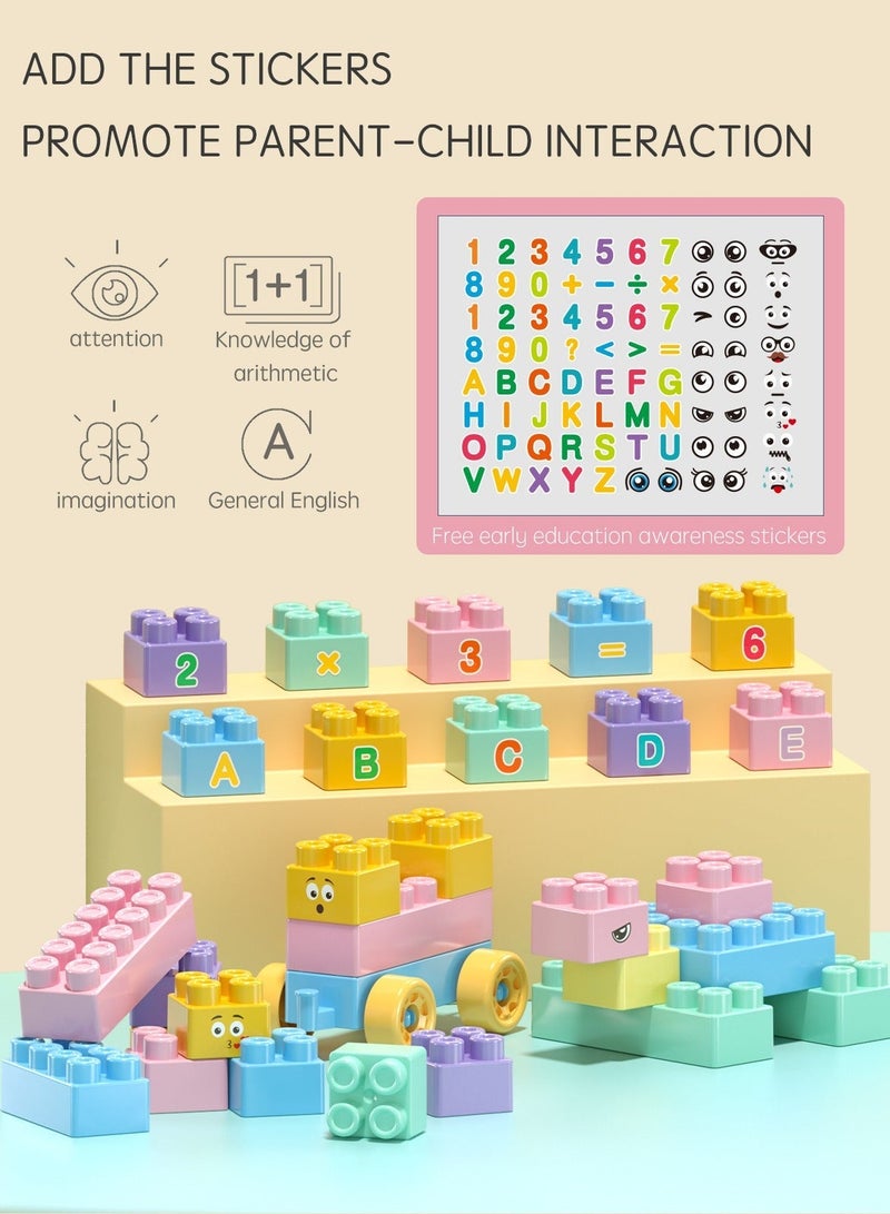 صندوق هدايا لتخزين مكعبات البناء DIY بألوان الماكارون - لعبة تركيب تعليمية بشكل صاروخ - Image 4