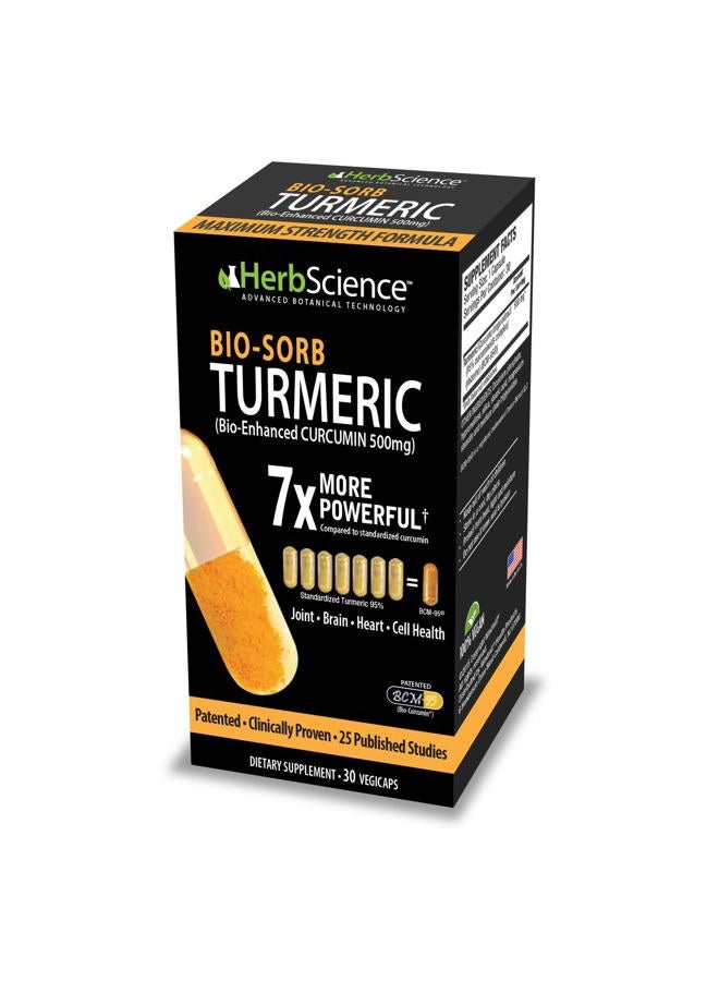 WINDMILL Herb Science Bio-Sorb Turmeric, Bio-Enhanced Curcumin, Advanced Absorption, Cardiovascular Health, Joints Support and Anti-Aging Supplement, 30 Servings B01DNCMQQW Multicolor - Image 1
