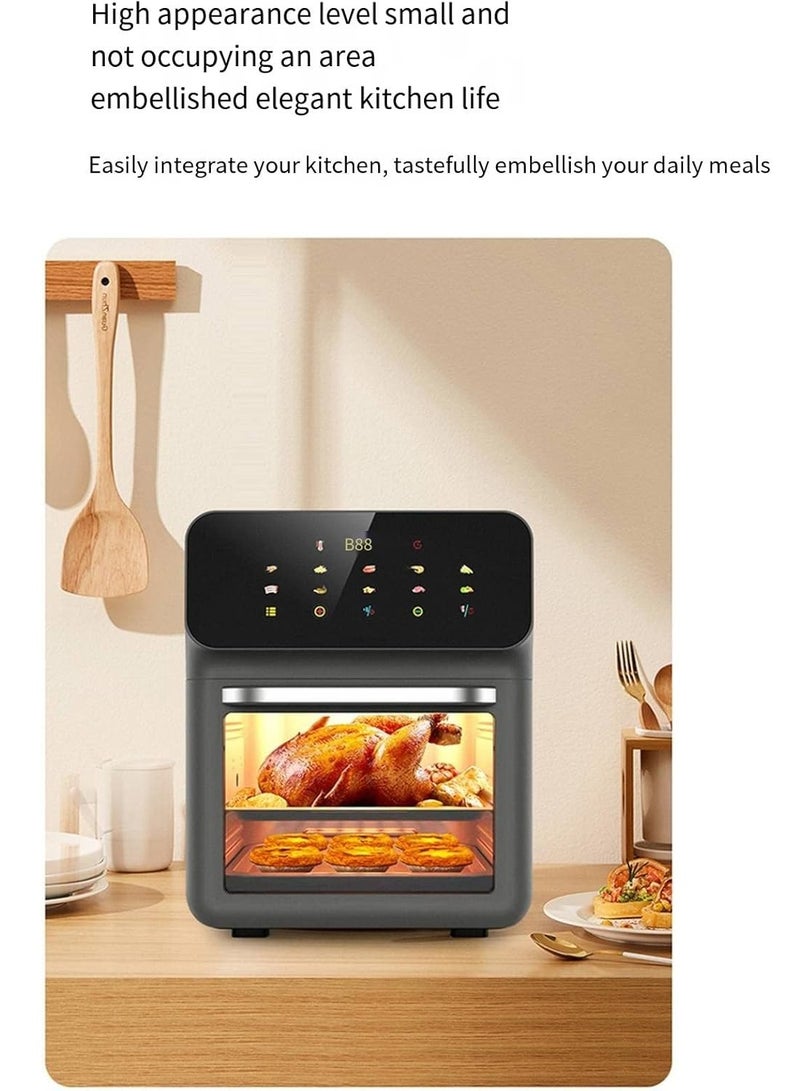 PRIMO PLUS Air Fryer Oven 12L Large Capacity Visible Large Window Smart Touch Screen 1350W Electric Oven Multifunctional Electric Fryer - Image 5