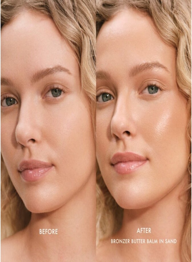Summer Fridays Bronzer Butter Balm Sculpting Cream Bronzer with Ceramides 5g Sand | Hydrating Cream Bronzer for Natural Sun-Kissed Glow - Image 2