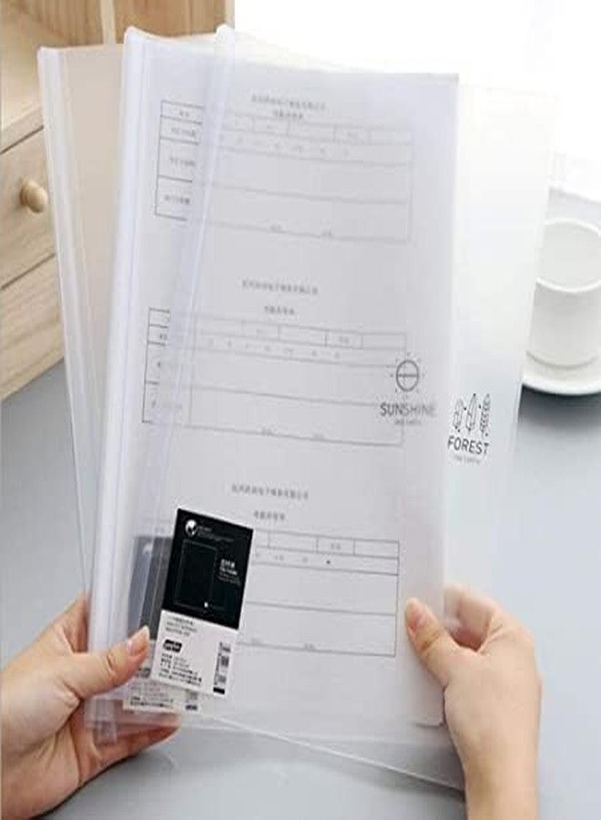 HCS Plastic File Folder for Documents, 30 Sheet Capacity, Transparent Resume Presentation File Folders Organizer Binder for A4 Size Paper (Pack of 10) - Image 5