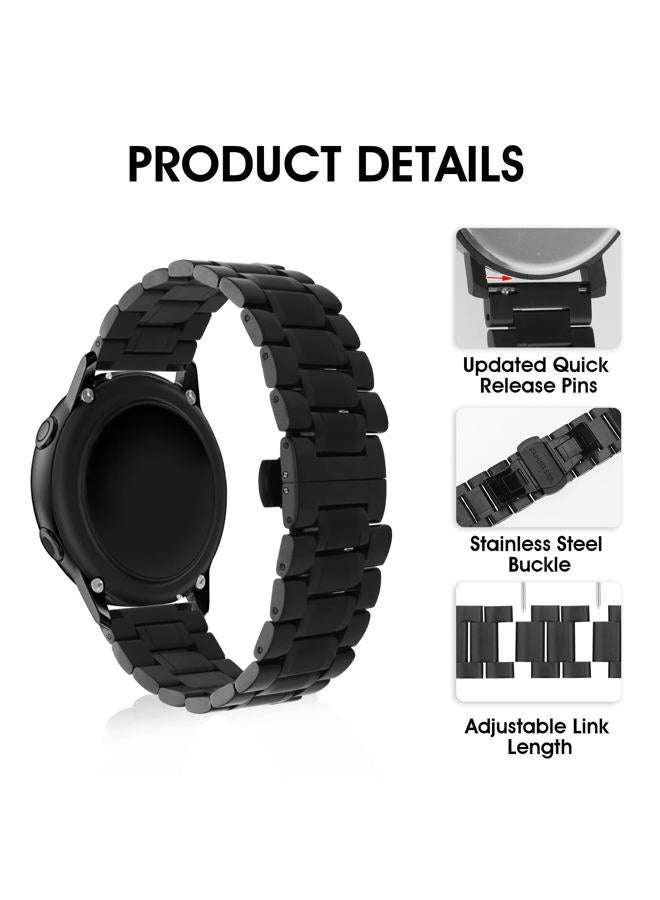 COBEE Thick Stainless Steel Watch Bands, 20mm 22mm Watch Wrist Straps Quick Release Replacement Metal Strap Butterfly Buckle Bracelet Strap Replacement Metal Watch Bracelet Deployment Clasp (20mm)  - Image 5