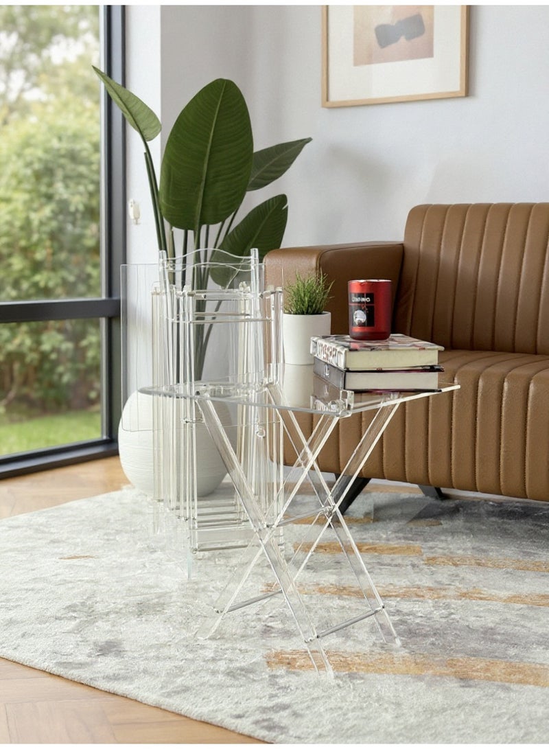 Living Acrylic tables set 4 pieces - Image 4